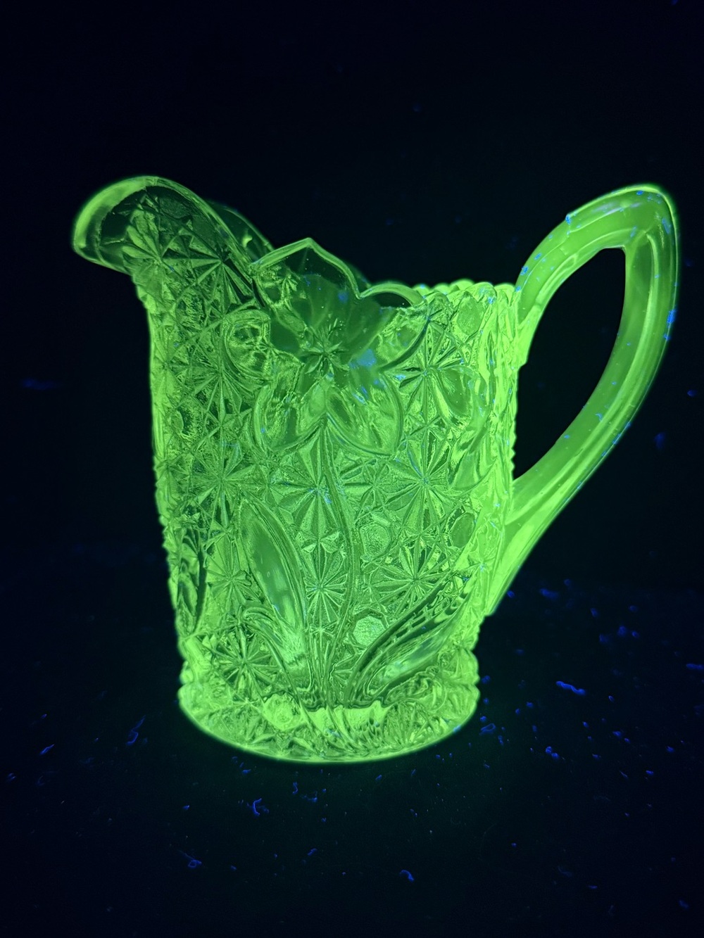 Antique Indiana Glass Daisy & Button
Narcissus Clear Glass Pitcher~1910's~64